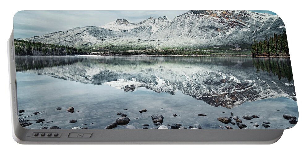 Kremsdorf Portable Battery Charger featuring the photograph Layers Of Tranquility by Evelina Kremsdorf