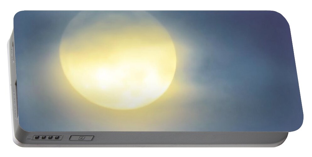 Arizona Portable Battery Charger featuring the photograph Leo Blue Super Moon by Judy Kennedy