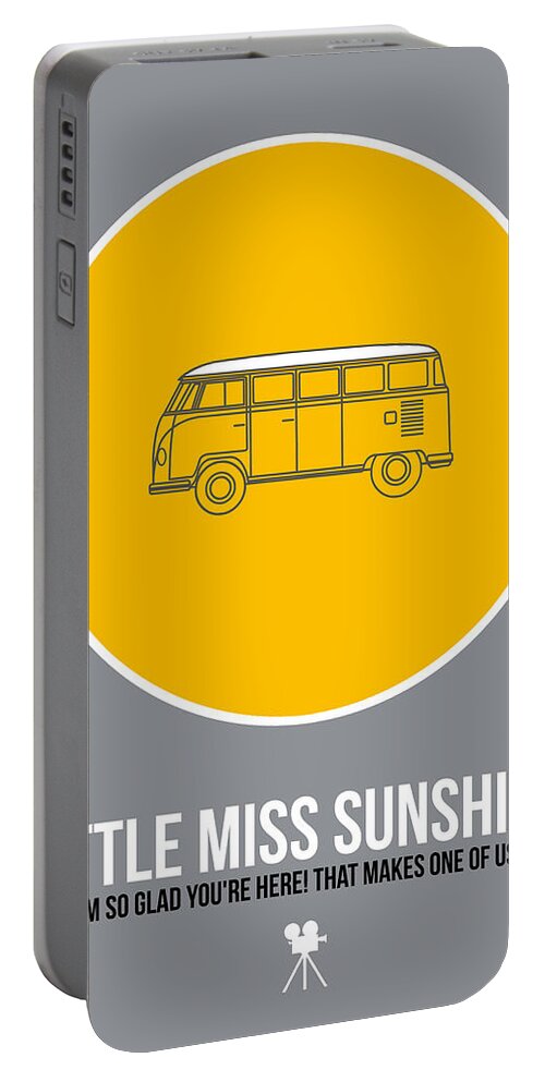 Little Miss Sunshine Portable Battery Charger featuring the digital art Little Miss Sunshine by Naxart Studio