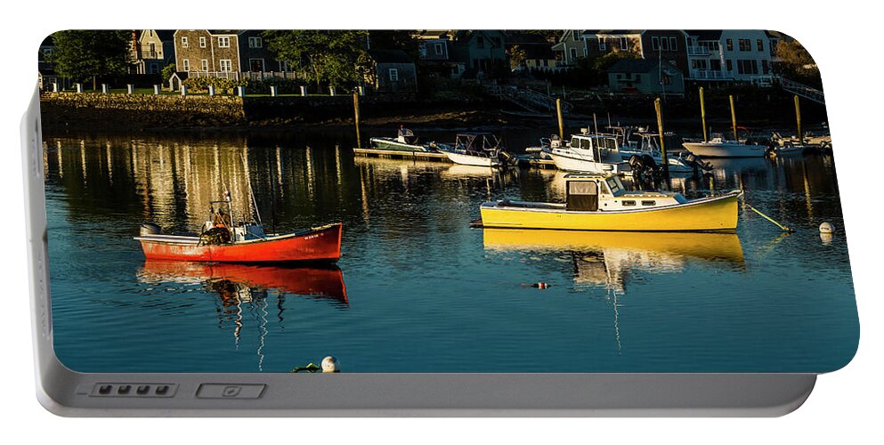 Portsmouth Portable Battery Charger featuring the photograph Lobster Fishing by Ray Silva