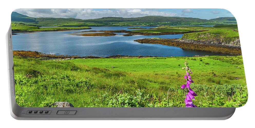 Britain Portable Battery Charger featuring the photograph Loch Dunvegan, Isle of Skye by David Ross