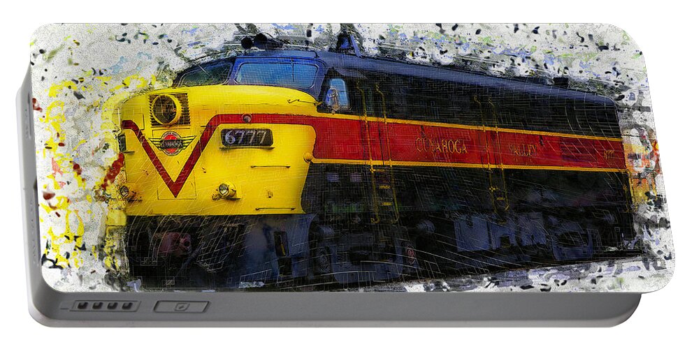 Cvsr 6777 (fpa4) Portable Battery Charger featuring the digital art Loco #6777 by Pheasant Run Gallery