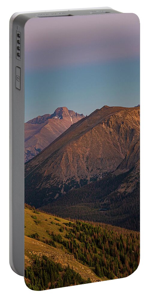 Colorado Portable Battery Charger featuring the photograph Long's Peak III by Gary Lengyel