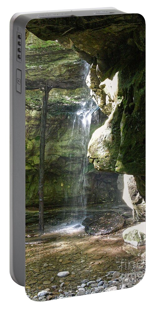 Lost Creek Falls Portable Battery Charger featuring the photograph Lost Creek Falls 6 by Phil Perkins