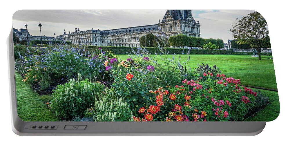 Louvre Portable Battery Charger featuring the photograph Louvre by Jim Mathis