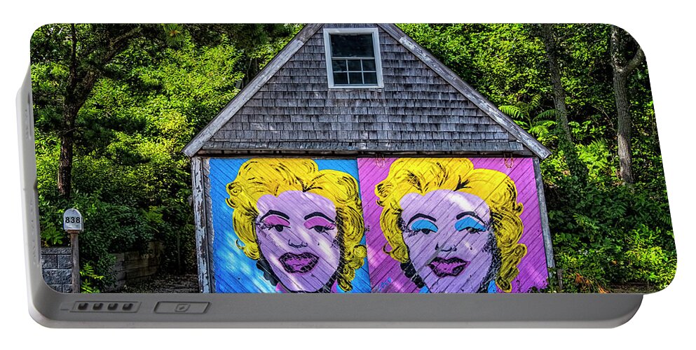 Orange Massachusetts Portable Battery Charger featuring the photograph Marilyn On The Cape by Tom Singleton