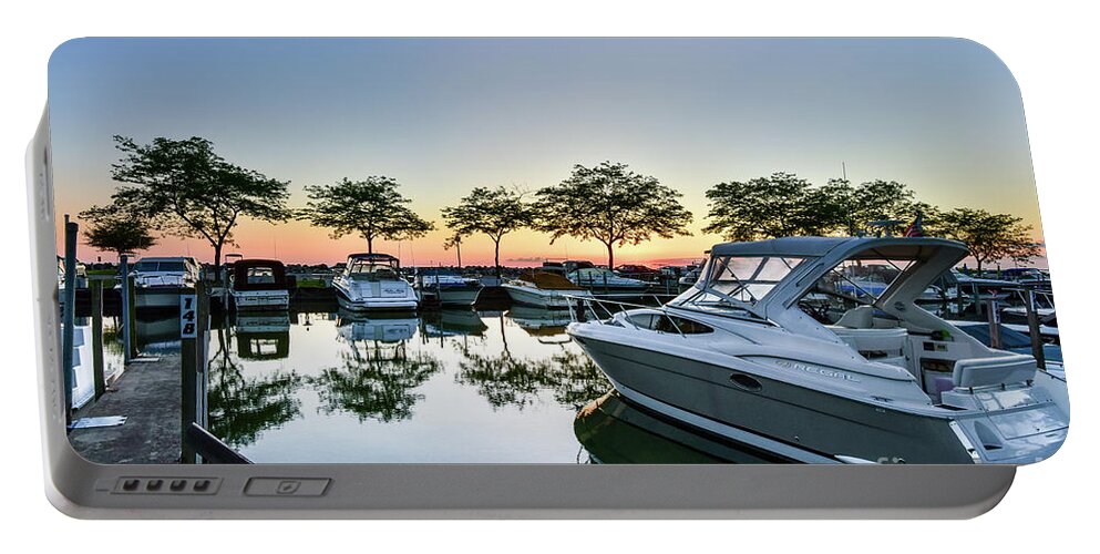 Sawmill Creek Portable Battery Charger featuring the photograph Marina morning by Paul Quinn