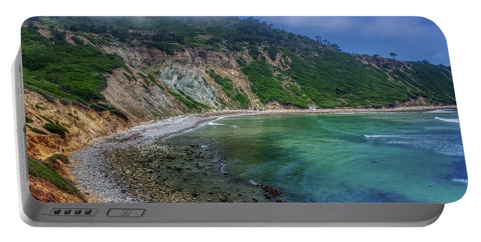 Beach Portable Battery Charger featuring the photograph Marine Layer over Bluff Cove by Andy Konieczny