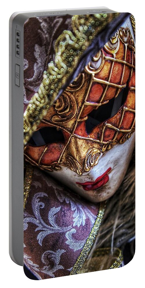  Portable Battery Charger featuring the photograph Mask 1 by Al Harden