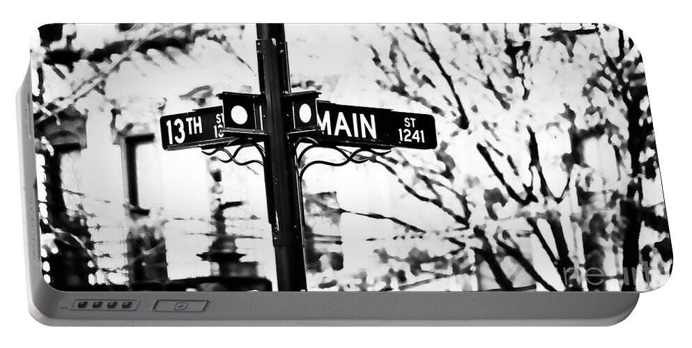 Cincinnati Portable Battery Charger featuring the photograph Meet Me at 13th and Main by Lenore Locken
