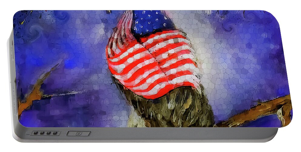 Love Portable Battery Charger featuring the digital art Memorial Day Love For Thy Fallen Painting by Lisa Kaiser