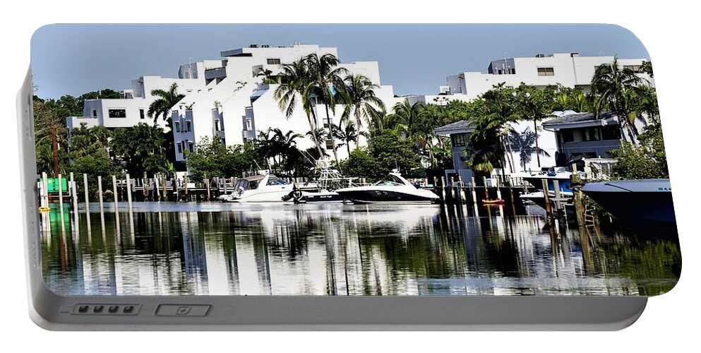 Boats Portable Battery Charger featuring the photograph Miami by Merle Grenz