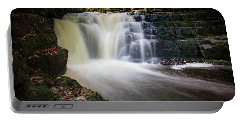 Cascade Portable Battery Charger featuring the photograph Midway Waterfall by Mark Callanan