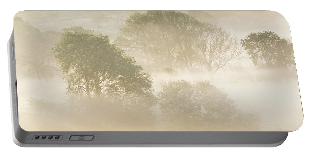 Mist Portable Battery Charger featuring the photograph Mist in the Vale by Anita Nicholson