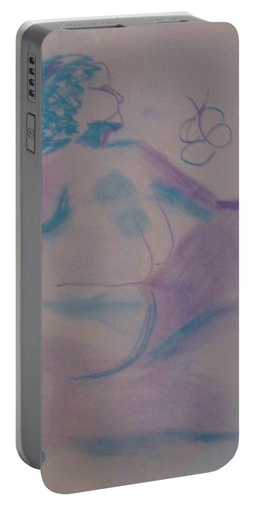  Portable Battery Charger featuring the drawing model named Helene by AJ Brown
