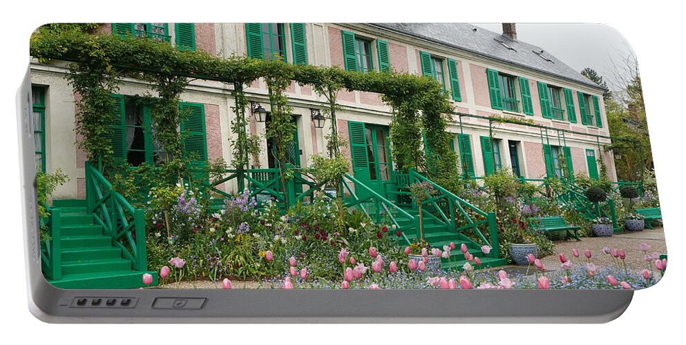 Monet Portable Battery Charger featuring the photograph Monets House 2 by Andrew Fare