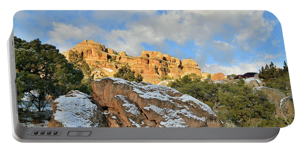 Colorado National Monument Portable Battery Charger featuring the photograph Morning at Colorado National Monument by Ray Mathis