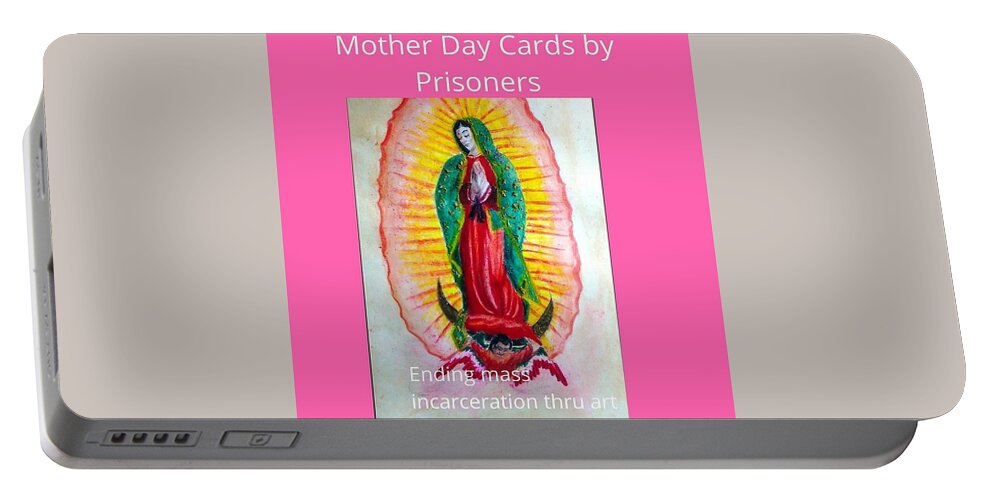 Mother Day Cards Portable Battery Charger featuring the drawing Mother Day Cards by Darealprisonart