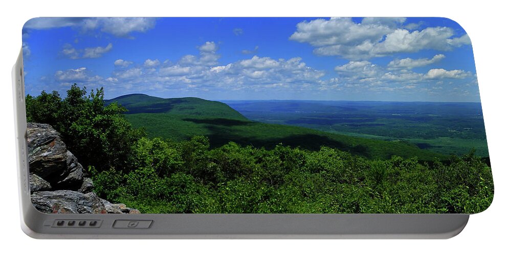 Mount Everett And Mount Race From The Summit Of Bear Mountain In Connecticut Portable Battery Charger featuring the photograph Mount Everett and Mount Race from the Summit of Bear Mountain in Connecticut by Raymond Salani III