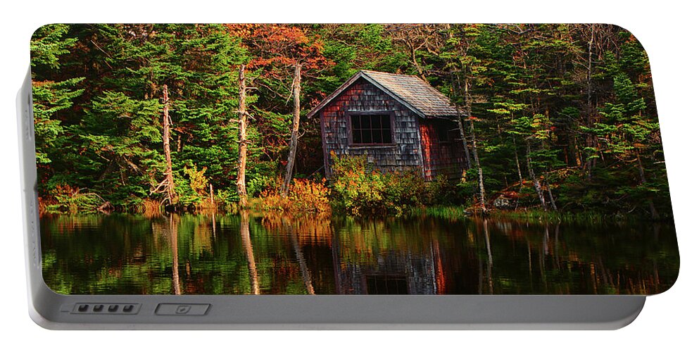 Mount Greylock Cabin Portable Battery Charger featuring the photograph Mount Greylock Cabin by Raymond Salani III