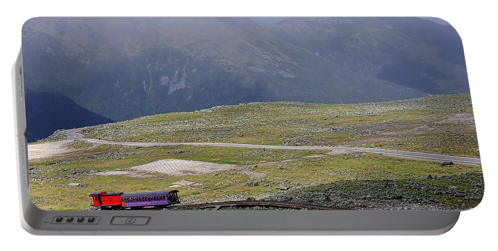 Mount Portable Battery Charger featuring the photograph Mount Washington Cog Railway by Olivier Le Queinec