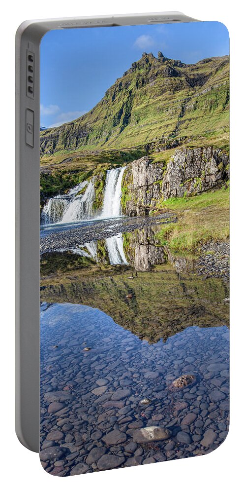 David Letts Portable Battery Charger featuring the photograph Mountain Reflection by David Letts