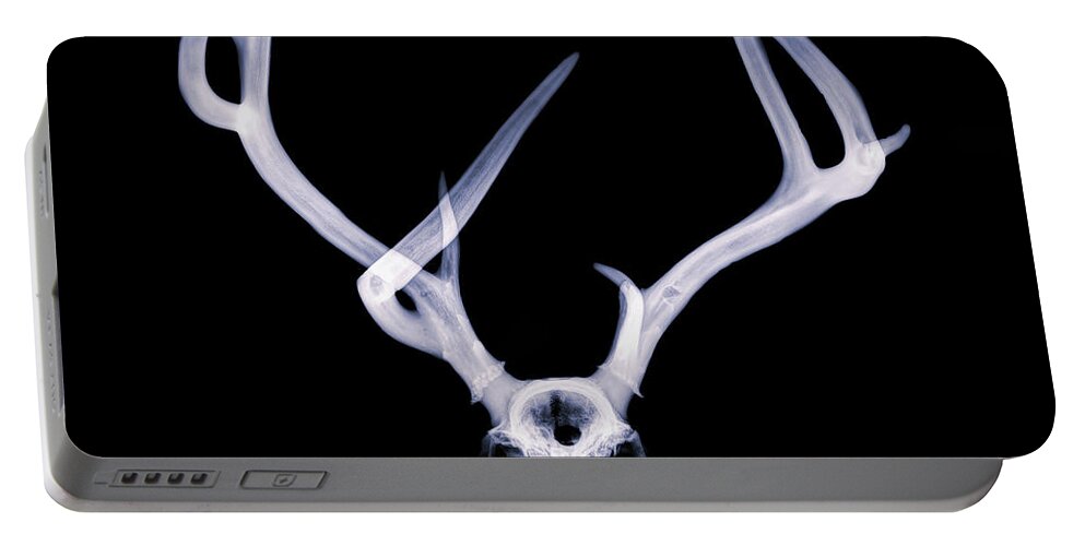 Kansas Portable Battery Charger featuring the photograph Mule Deer x-ray 001 by Rob Graham