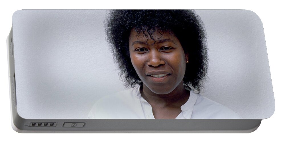 Joan Armatrading Portable Battery Charger featuring the photograph Music Of Joan Armatrading by Shaun Higson