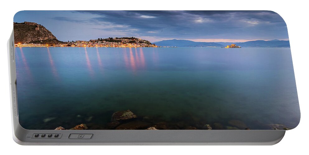 Sea Portable Battery Charger featuring the photograph Nafplio by Andrei Dima