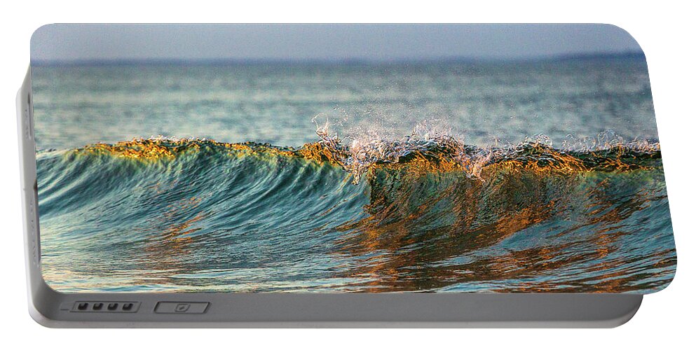 Sunset Portable Battery Charger featuring the photograph Nantasket Sunset Reflection by Ann-Marie Rollo