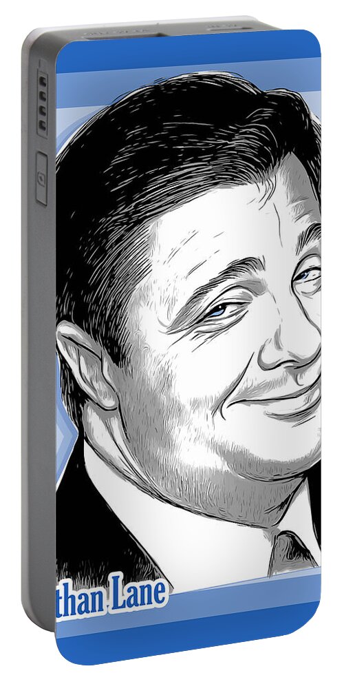 Nathan Lane Portable Battery Charger featuring the digital art Nathan Lane 2 by Greg Joens