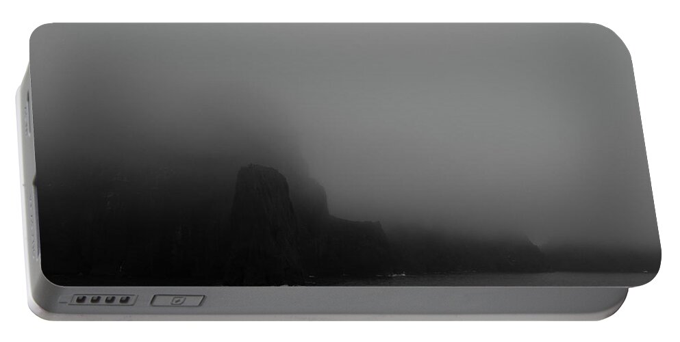 Dark Portable Battery Charger featuring the photograph Near the End of the World by Alex Lapidus