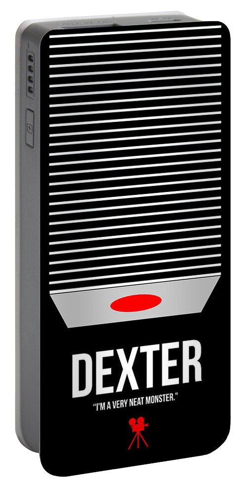 Dexter Portable Battery Charger featuring the digital art Neat Monster by Naxart Studio