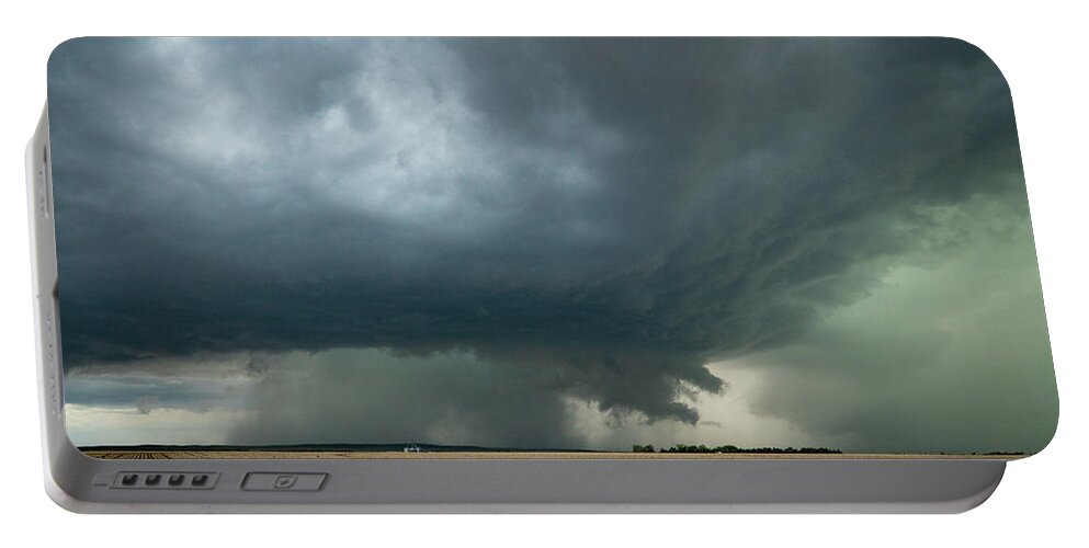 Supercell Portable Battery Charger featuring the photograph Nebraska Storm by Wesley Aston