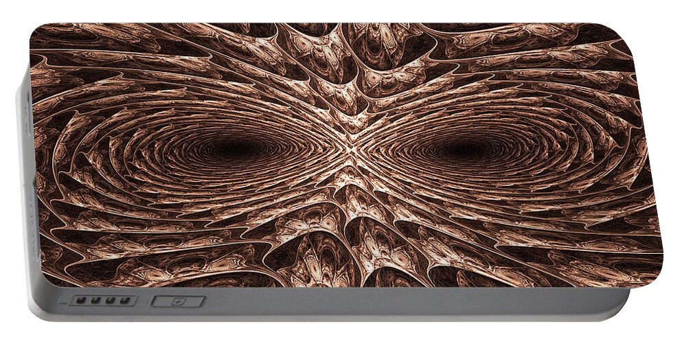 Nest Portable Battery Charger featuring the digital art Nests by Ester McGuire