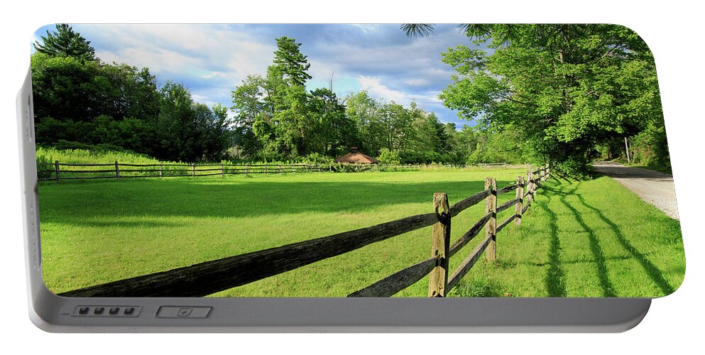New England Portable Battery Charger featuring the photograph New England Field #1620 by Michael Fryd