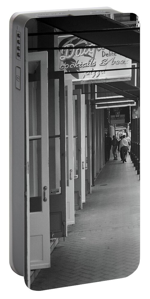 America Portable Battery Charger featuring the photograph New Orleans Doorways 2004 by Frank Romeo