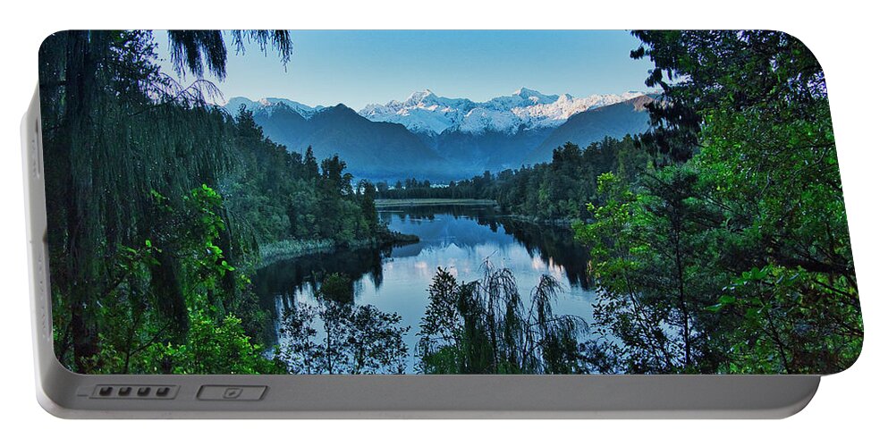 New Zealand Portable Battery Charger featuring the photograph New Zealand Alps 3 by Steven Ralser