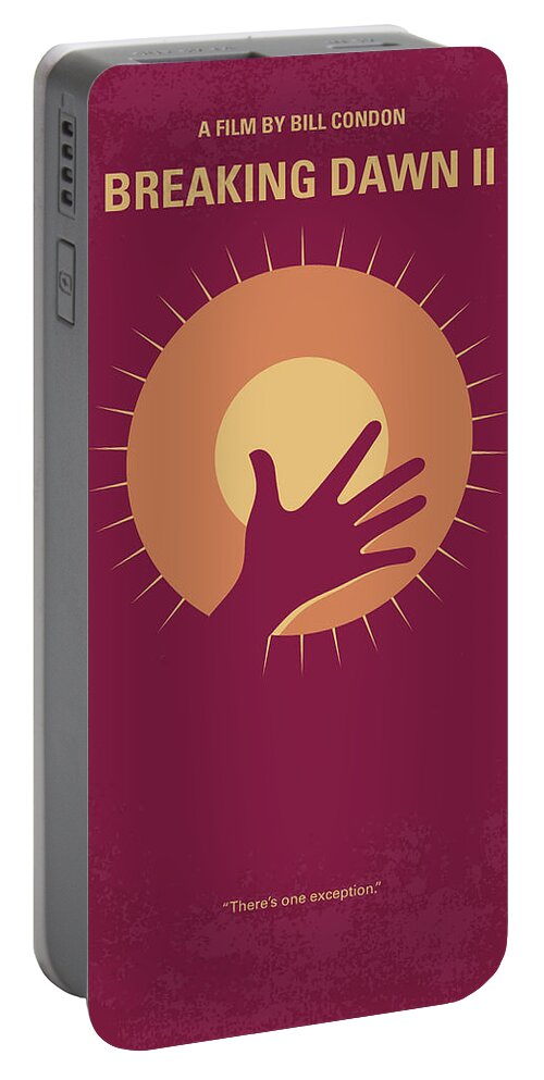 Twilight 5 Portable Battery Charger featuring the digital art No1084 My Twilight 5 minimal movie poster by Chungkong Art