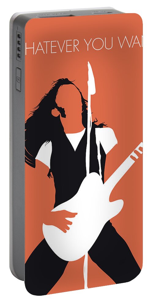 Status Portable Battery Charger featuring the digital art No233 MY STATUS QUO Minimal Music poster by Chungkong Art
