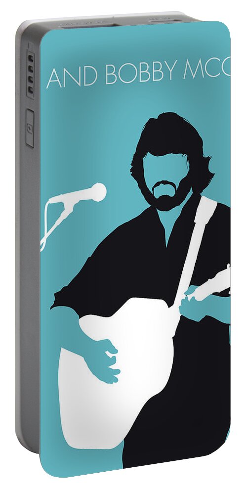 Kris Portable Battery Charger featuring the digital art No285 MY Kris Kristofferson Minimal Music poster by Chungkong Art