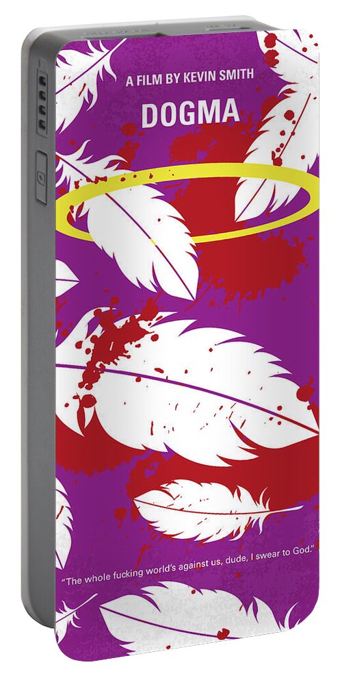 Dogma Portable Battery Charger featuring the digital art No992 My DOGMA minimal movie poster by Chungkong Art