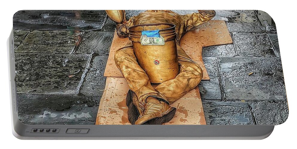 Street Art Portable Battery Charger featuring the photograph NOLA Street Art Alive by Portia Olaughlin