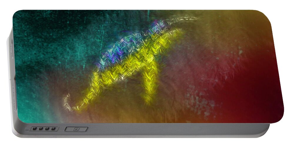 Nonexistence Portable Battery Charger featuring the digital art Nonexistence #i5 by Leif Sohlman