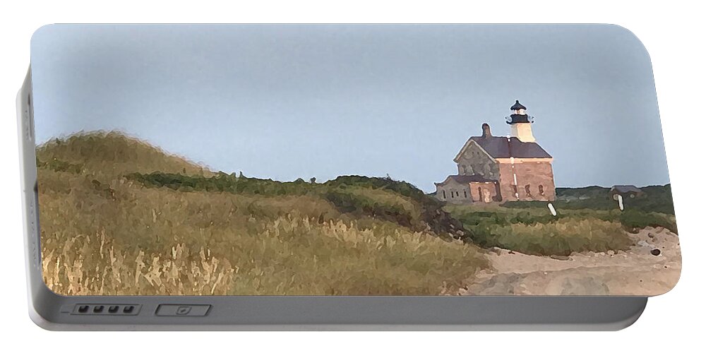 Lighthouse Portable Battery Charger featuring the photograph North Light by Tom Johnson