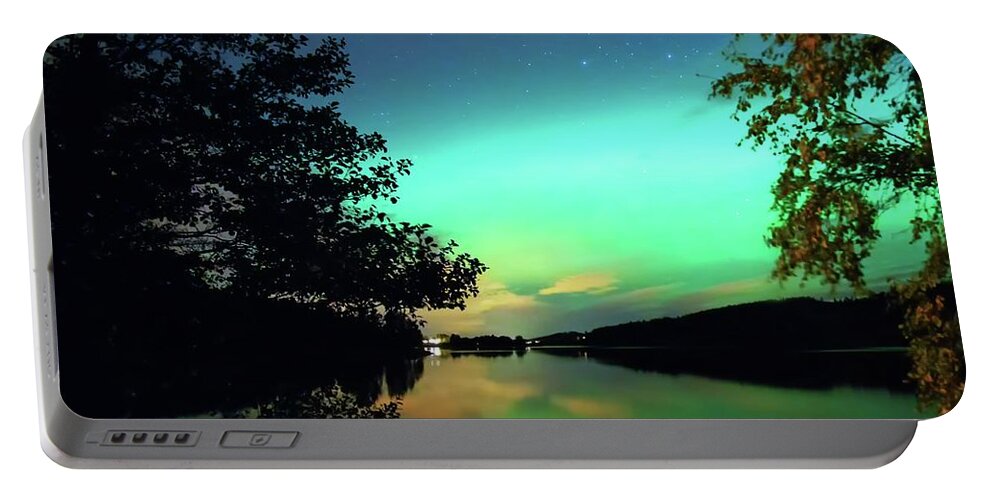 Northern Lights Portable Battery Charger featuring the photograph Northern Lights by Rose-Marie Karlsen