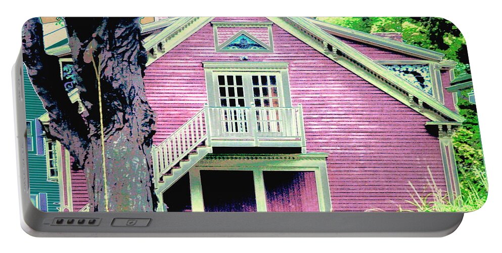 Barn Portable Battery Charger featuring the digital art Now You See It by Cliff Wilson