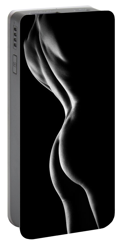 Woman Portable Battery Charger featuring the photograph Nude woman bodyscape 6 by Johan Swanepoel