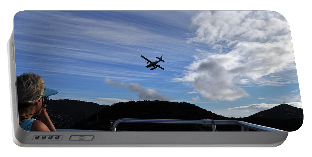 Seaplane Portable Battery Charger featuring the photograph Observer by Climate Change VI - Sales