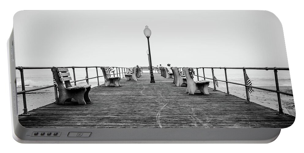 Beach Portable Battery Charger featuring the photograph Ocean Grove Pier 1 by Steve Stanger